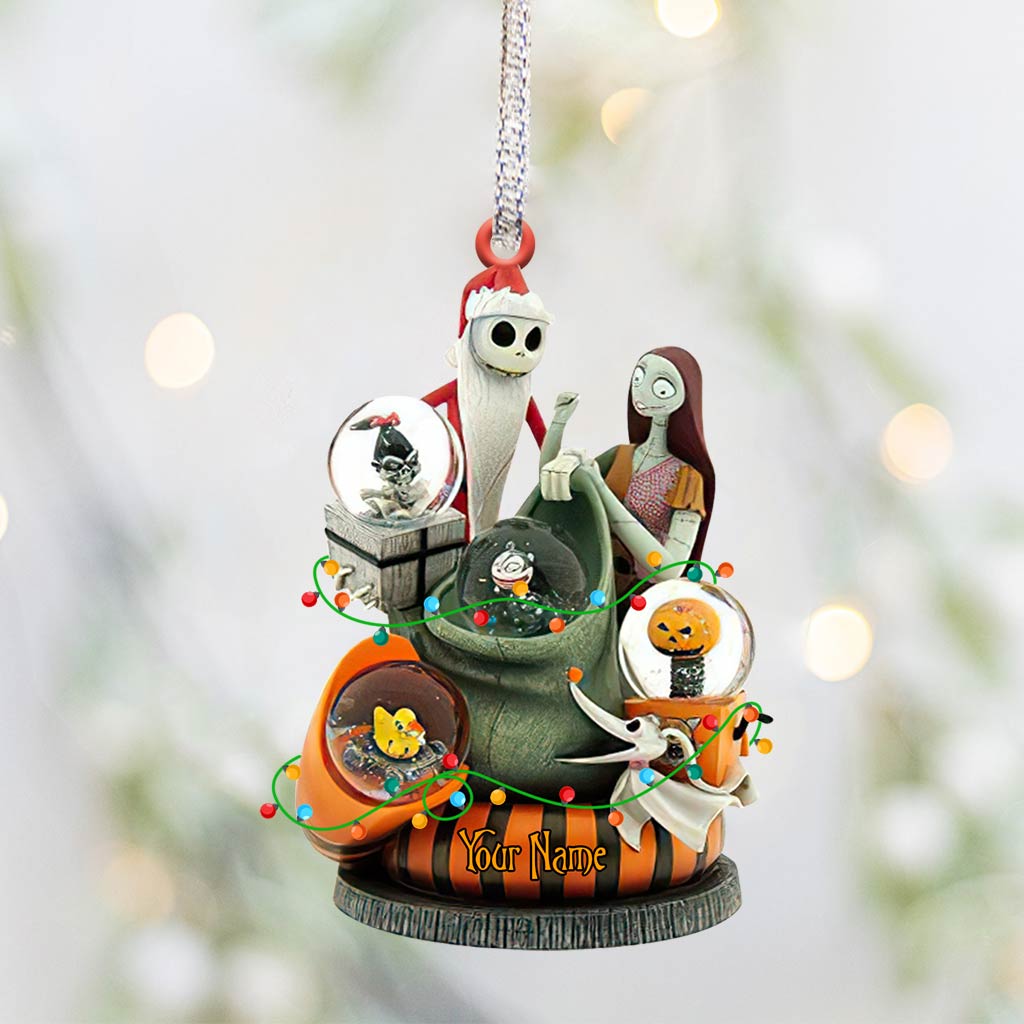 Personalized Nightmare Before Christmas Ornament with 3D Design for Unique Holiday Gift Ornament GradoCreations