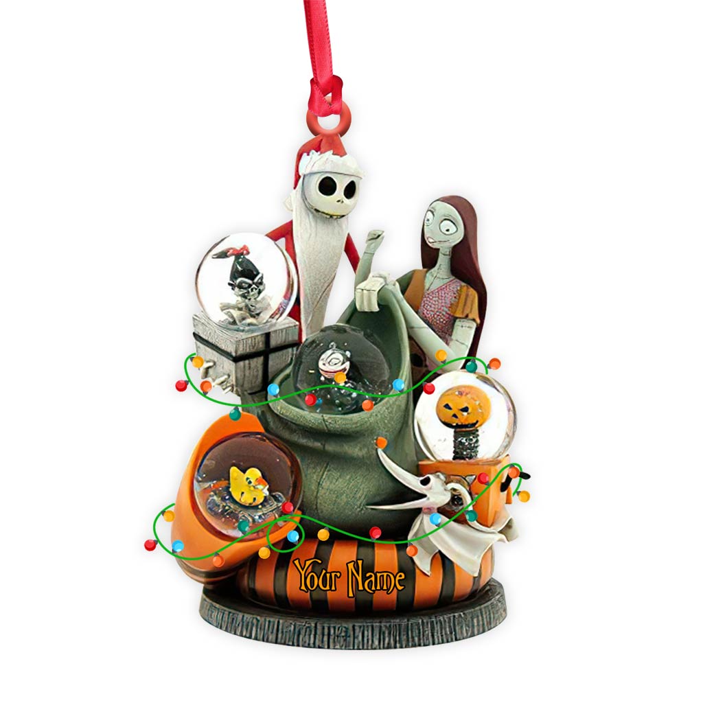 Personalized Nightmare Before Christmas Ornament with 3D Design for Unique Holiday Gift Ornament GradoCreations