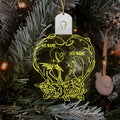 Personalized Nightmare Before Christmas LED Acrylic Ornament Gift Led Acrylic Ornament GradoCreations