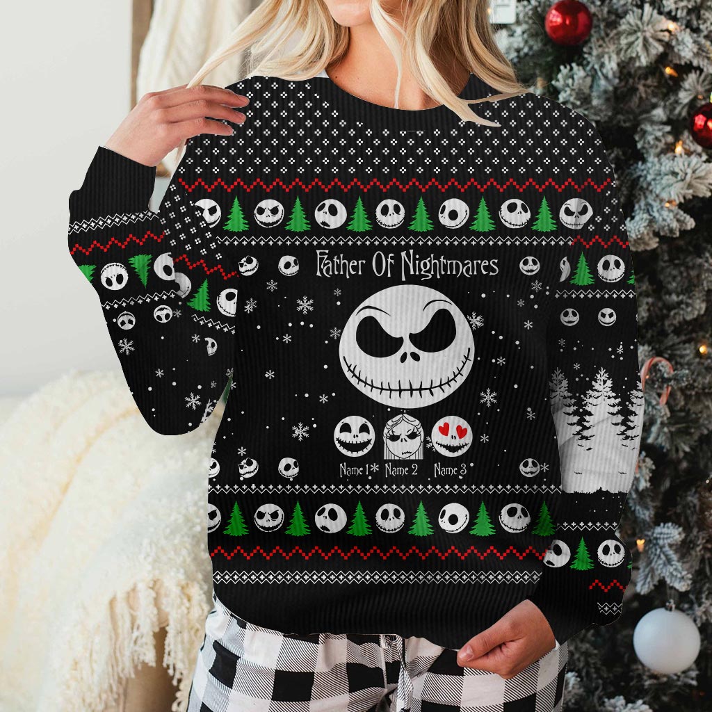Personalized Father Of Nightmares Christmas Sweater Gift Sweater GradoCreations