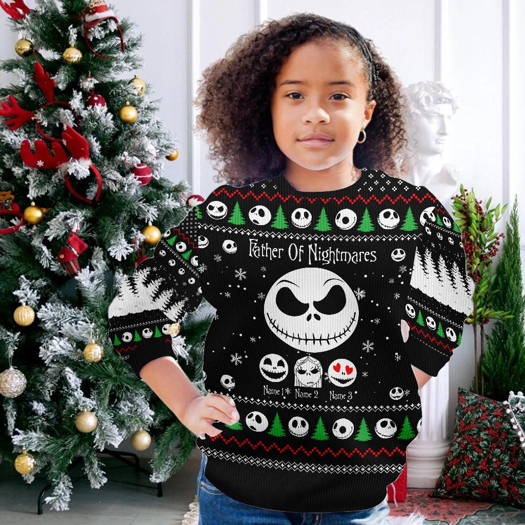 Personalized Father Of Nightmares Christmas Sweater Gift Sweater GradoCreations