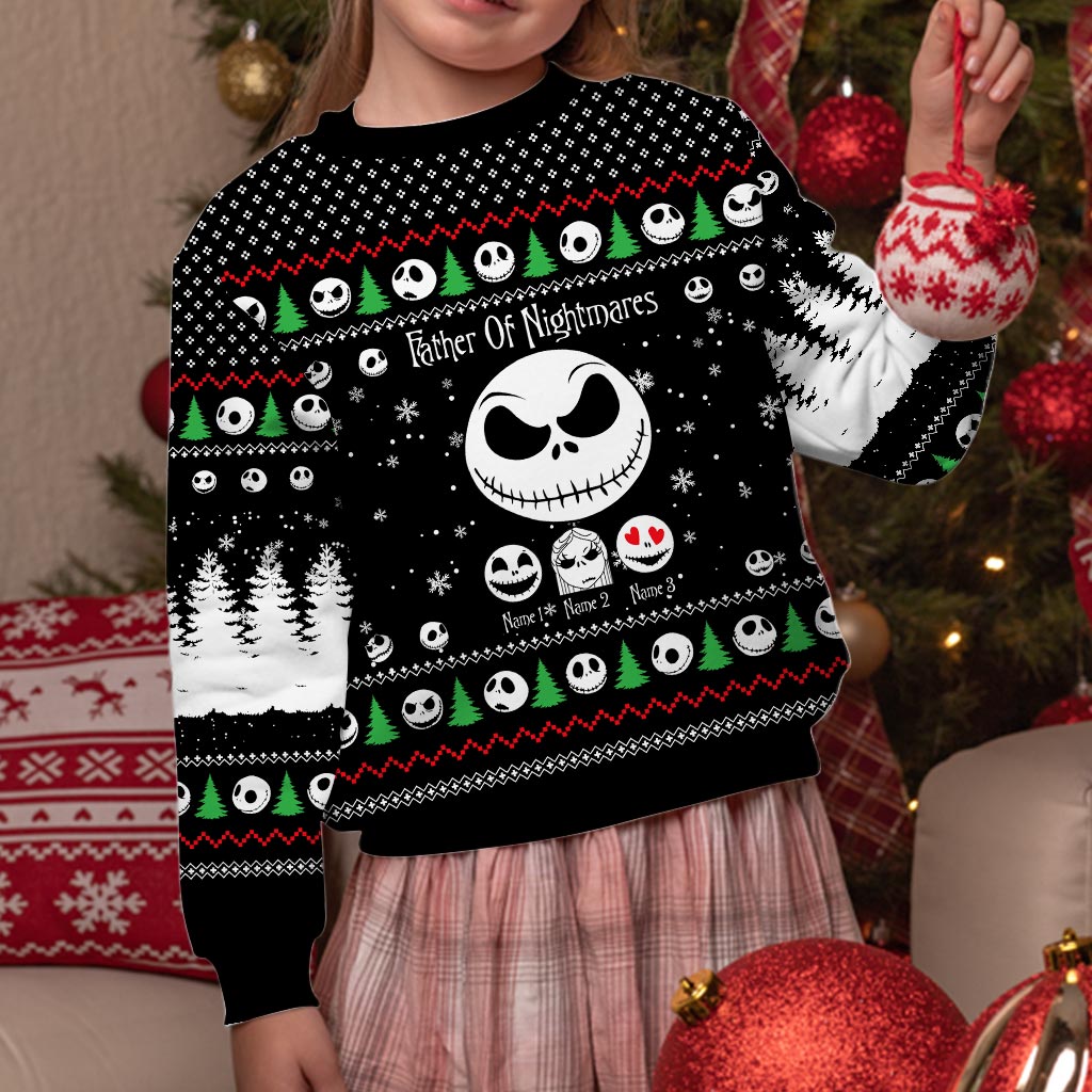 Personalized Father Of Nightmares Christmas Sweater Gift Sweater GradoCreations
