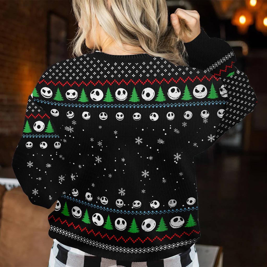 Personalized Christmas Nightmare Sweater Custom Design Gift Sweater GradoCreations