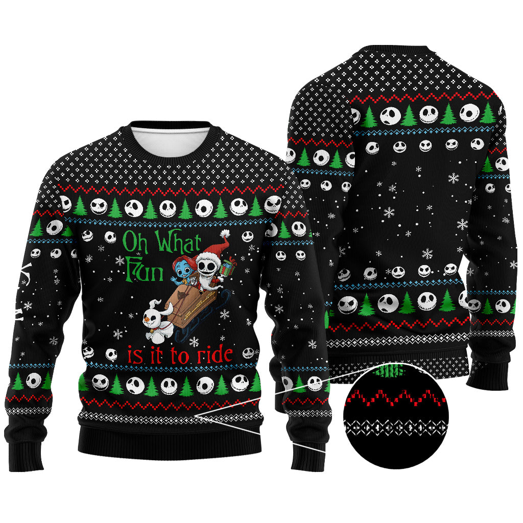 Personalized Christmas Nightmare Sweater Custom Design Gift Sweater GradoCreations