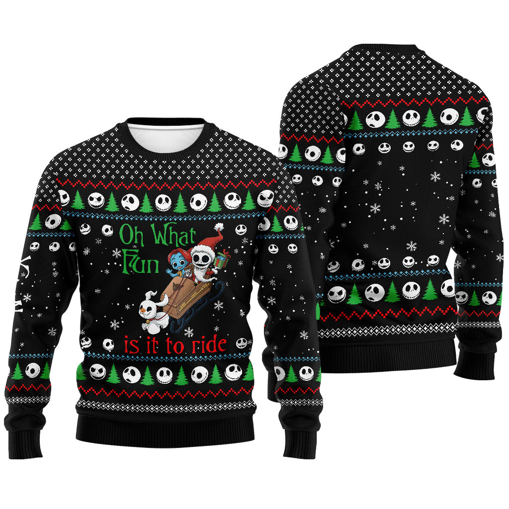 Personalized Christmas Nightmare Sweater Custom Design Gift Sweater GradoCreations
