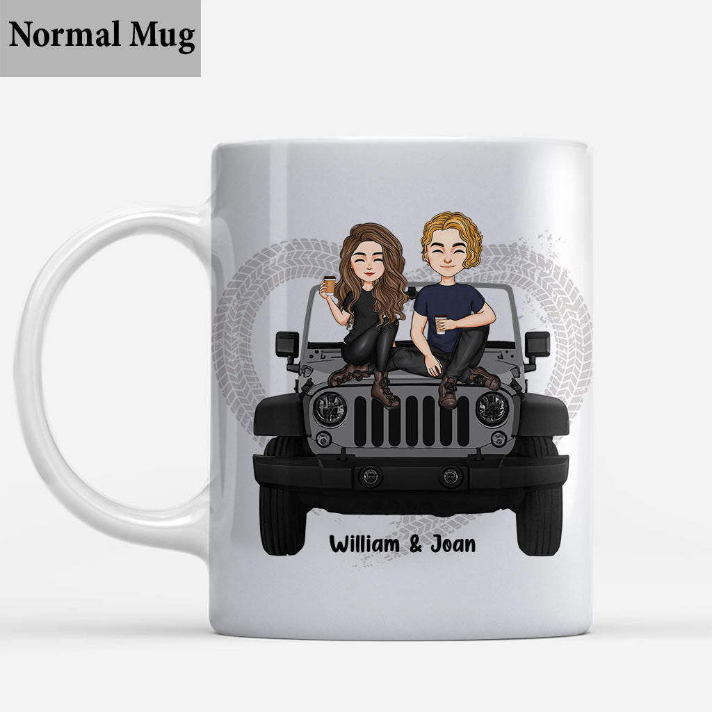 Personalized Couple Car Mug Custom Name 11oz Gift for Anniversary Mug GradoCreations