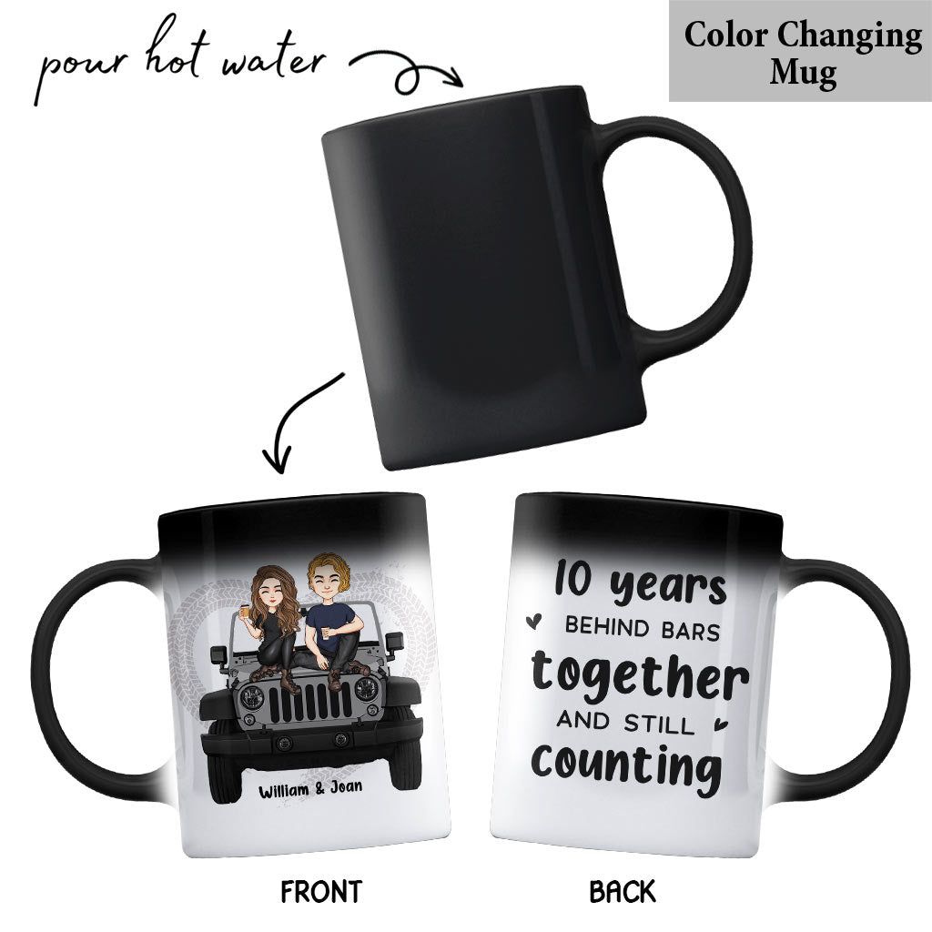 Personalized Couple Car Mug Custom Name 11oz Gift for Anniversary Mug GradoCreations
