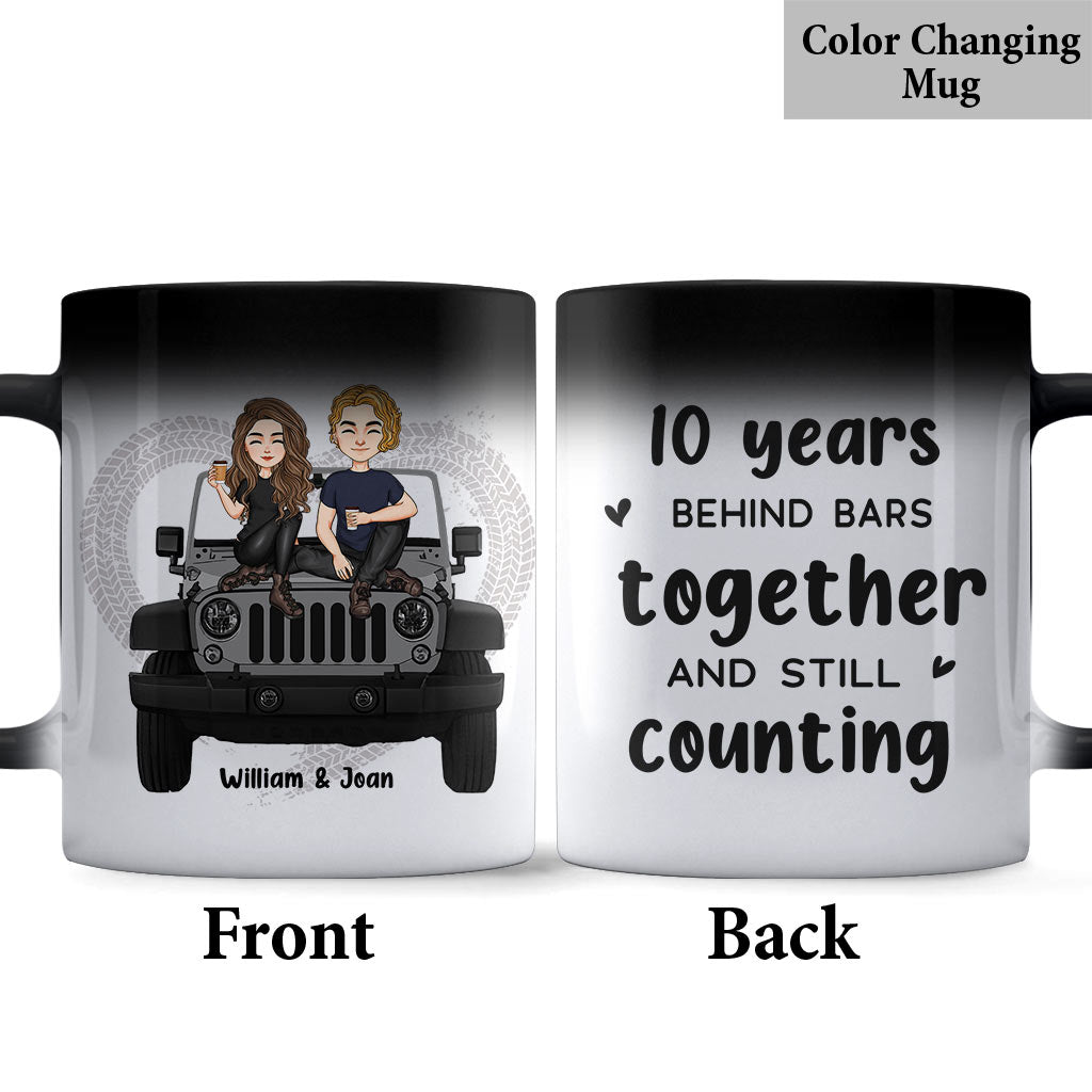 Personalized Couple Car Mug Custom Name 11oz Gift for Anniversary Mug GradoCreations