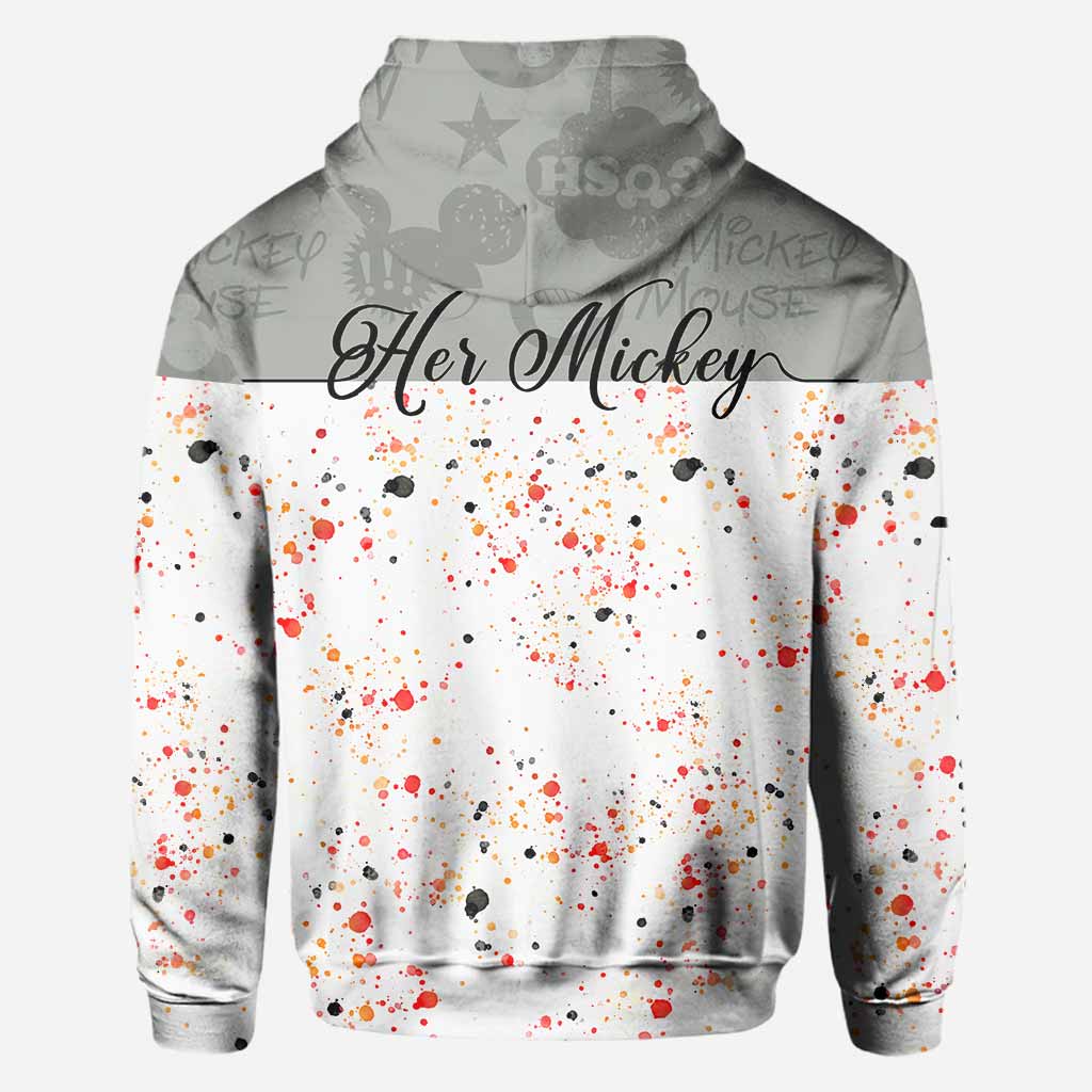 Personalized Couple Mouse Hoodies Custom Name Gift for Him & Her All Over Shirt GradoCreations