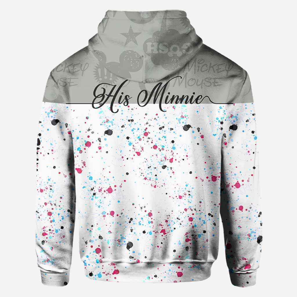 Personalized Couple Mouse Hoodies Custom Name Gift for Him & Her All Over Shirt GradoCreations