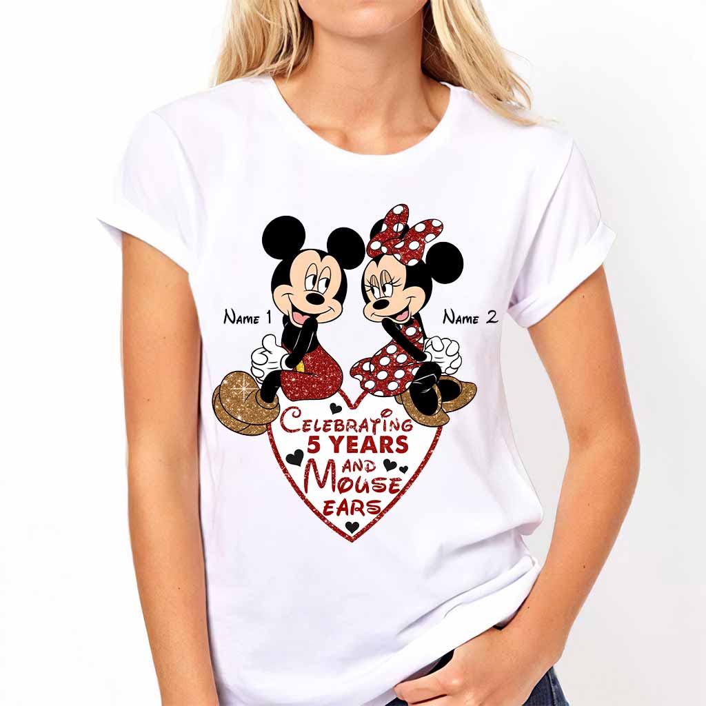 Personalized Couple Mouse T-shirt & Hoodie Gift for Anniversary T-shirt & Hoodie GradoCreations