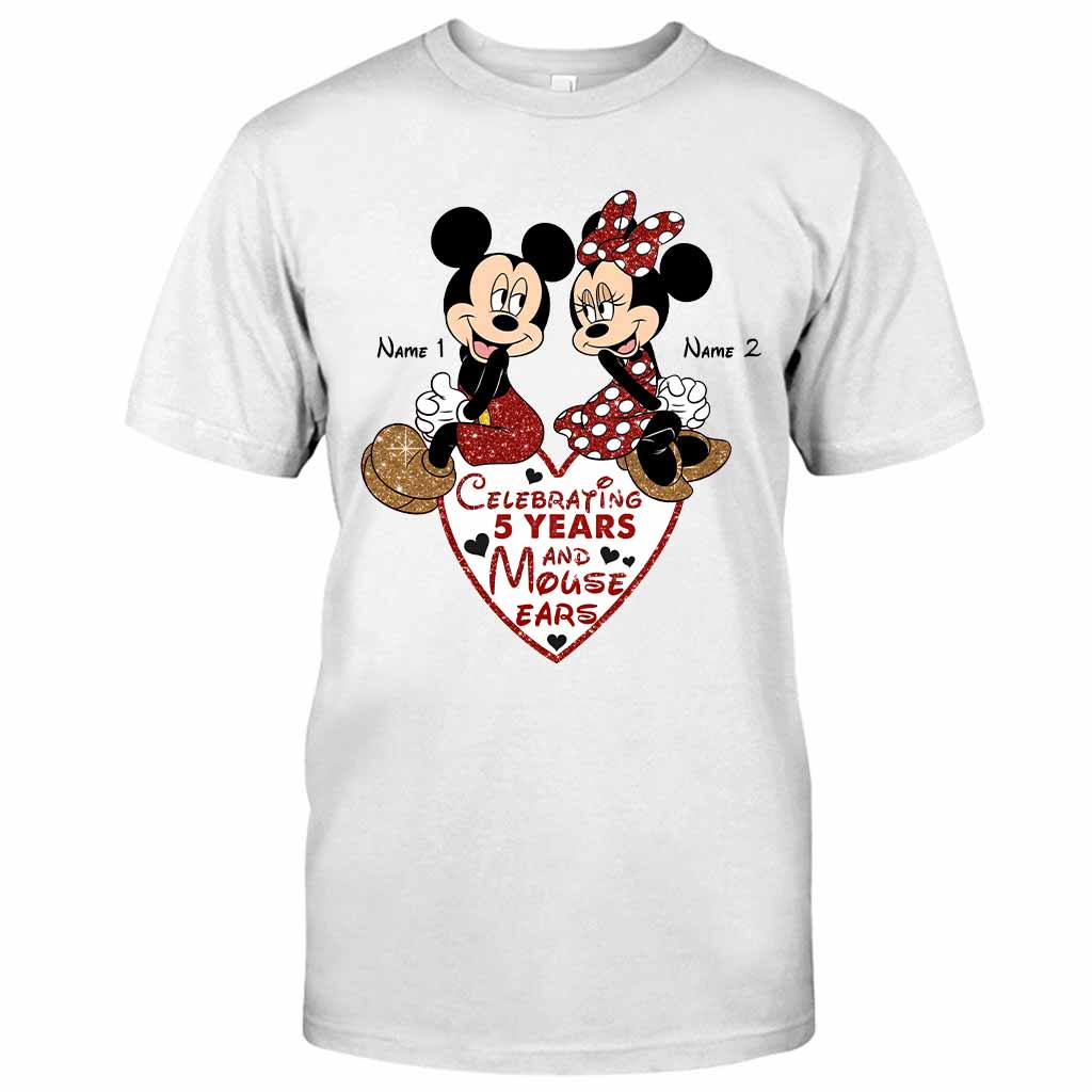 Personalized Couple Mouse T-shirt & Hoodie Gift for Anniversary T-shirt & Hoodie GradoCreations