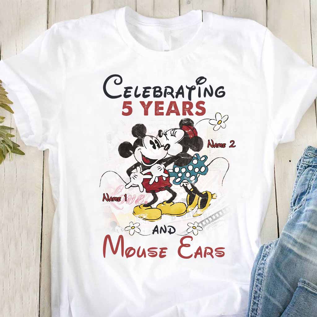 Personalized Couple Mouse T-shirt and Hoodie for Anniversary Gift T-shirt & Hoodie GradoCreations