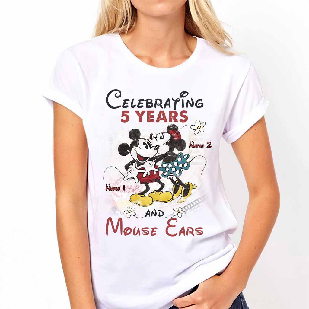 Personalized Couple Mouse T-shirt and Hoodie for Anniversary Gift T-shirt & Hoodie GradoCreations