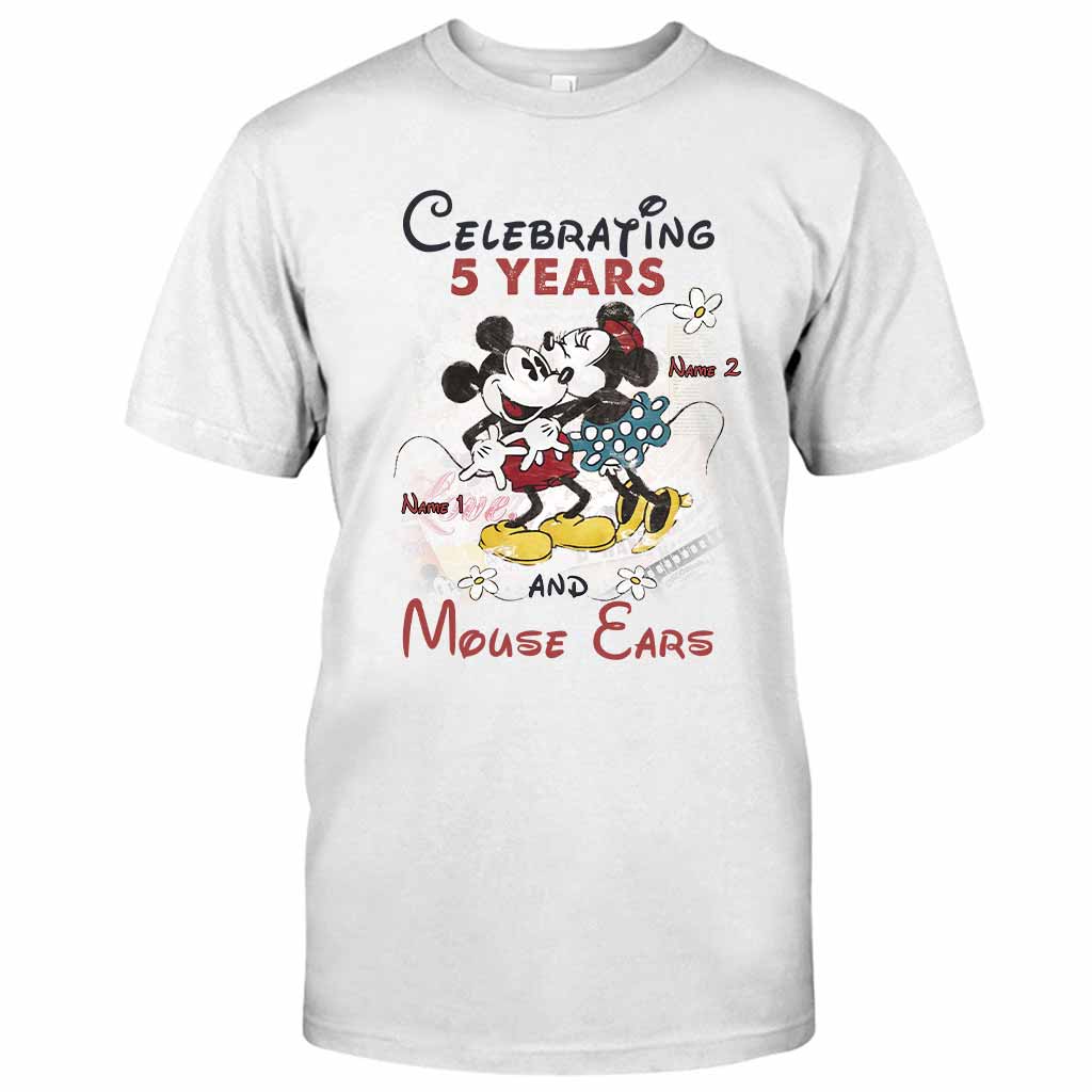 Personalized Couple Mouse T-shirt and Hoodie for Anniversary Gift T-shirt & Hoodie GradoCreations