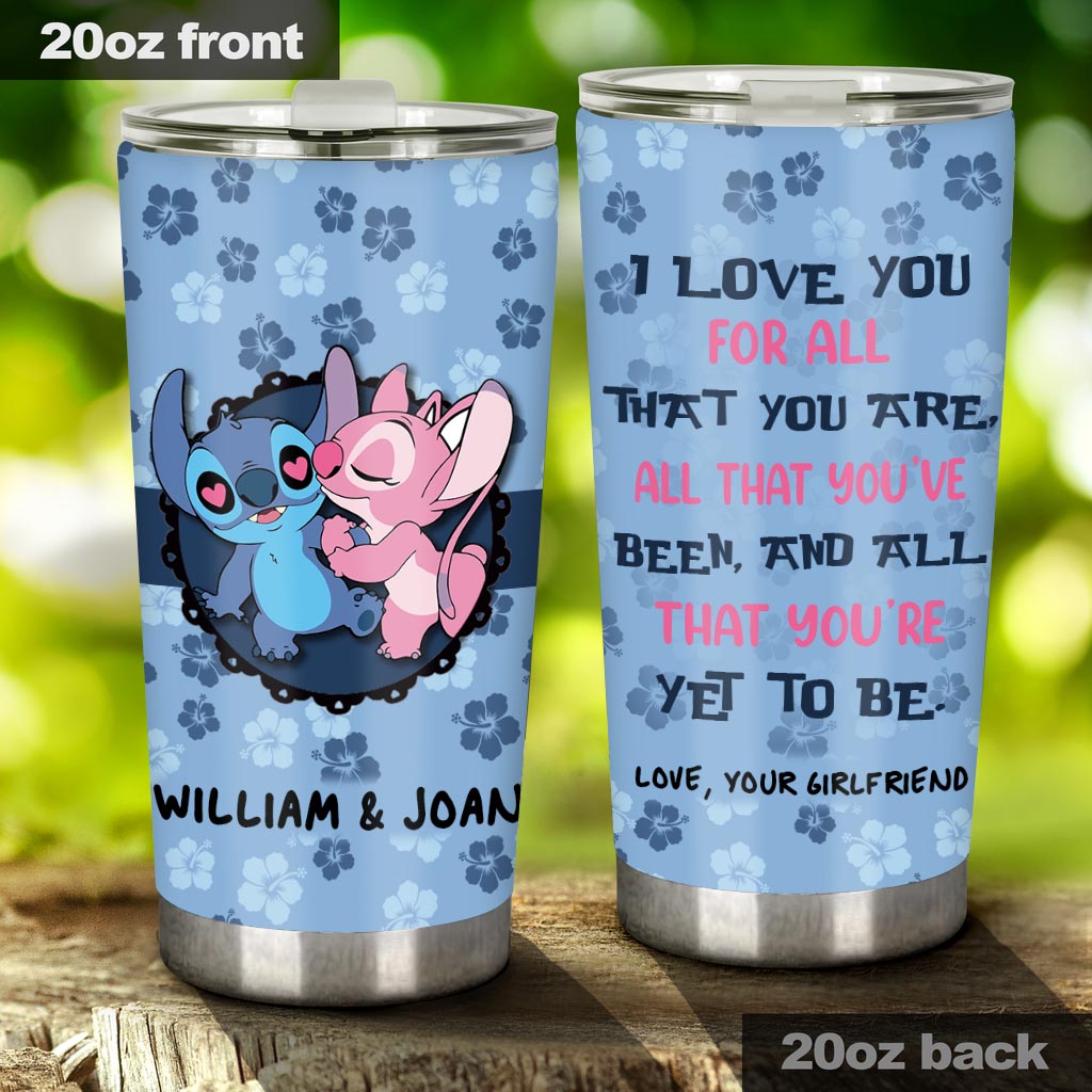 Personalized Couple Tumbler Custom Name Love Quote Gift Tumbler GradoCreations