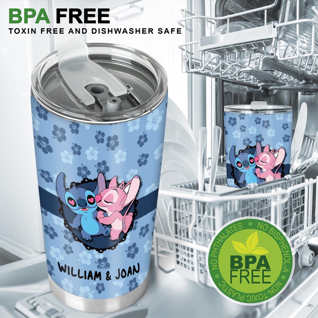 Personalized Couple Tumbler Custom Name Love Quote Gift Tumbler GradoCreations