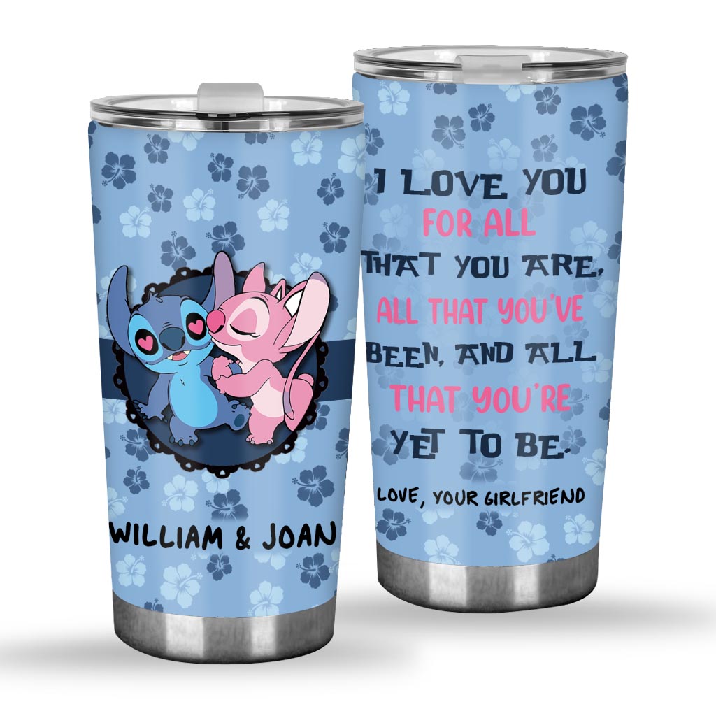 Personalized Couple Tumbler Custom Name Love Quote Gift Tumbler GradoCreations