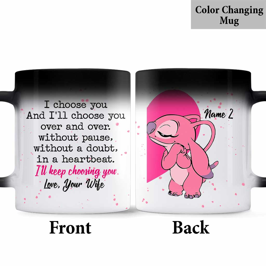 Personalized Couple Ohana Mug Custom Name Gift for Valentine’s Day Mug GradoCreations