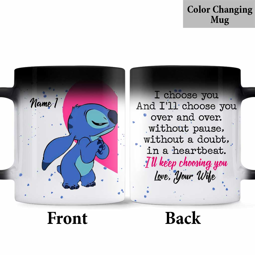Personalized Couple Ohana Mug Custom Name Gift for Valentine’s Day Mug GradoCreations