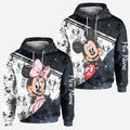 Personalized Couple Mouse Hoodies Custom Names Unique Gift All Over Shirt GradoCreations