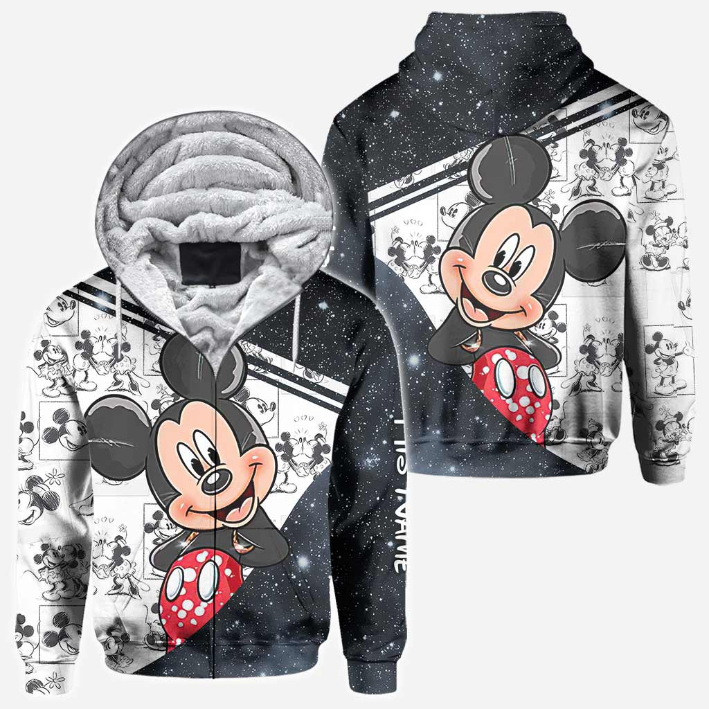 Personalized Couple Mouse Hoodies Custom Names Unique Gift All Over Shirt GradoCreations