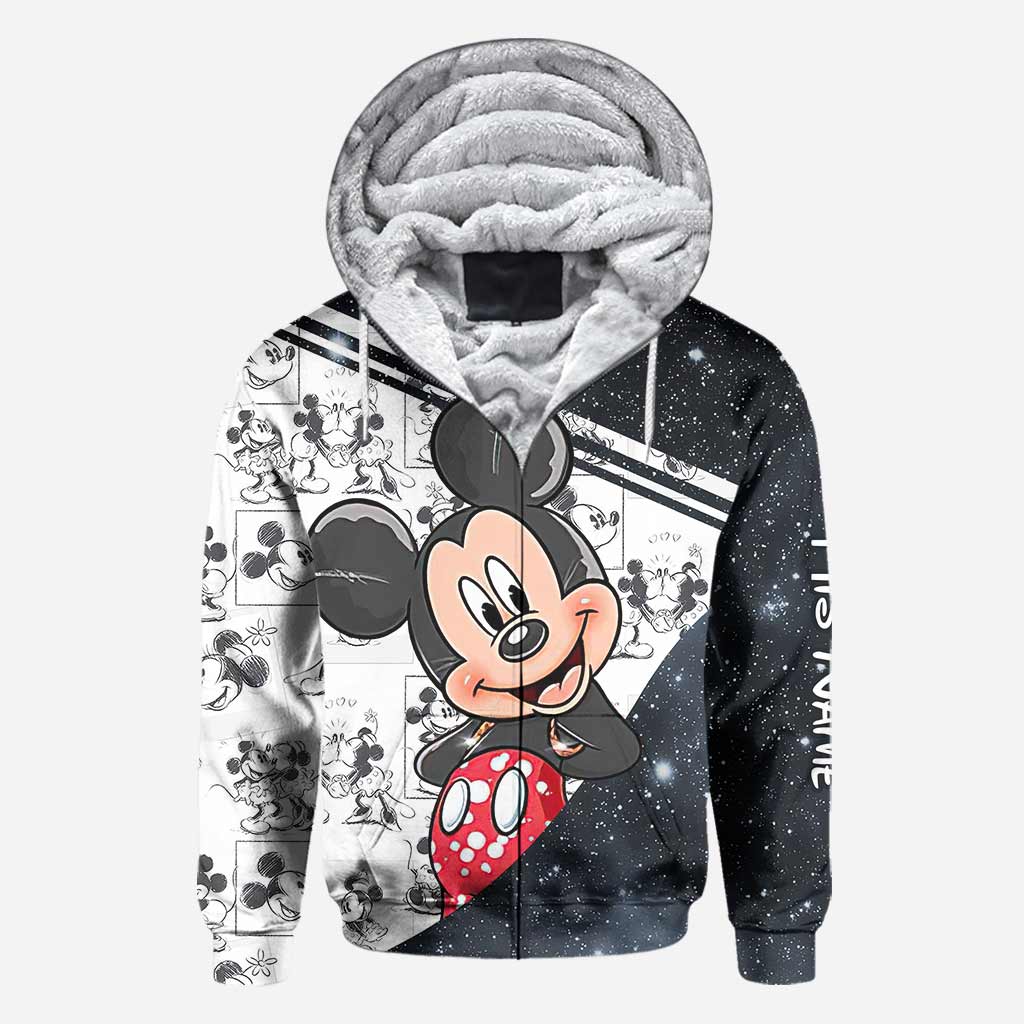 Personalized Couple Mouse Hoodies Custom Names Unique Gift All Over Shirt GradoCreations