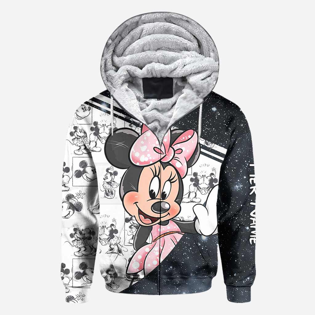 Personalized Couple Mouse Hoodies Custom Names Unique Gift All Over Shirt GradoCreations