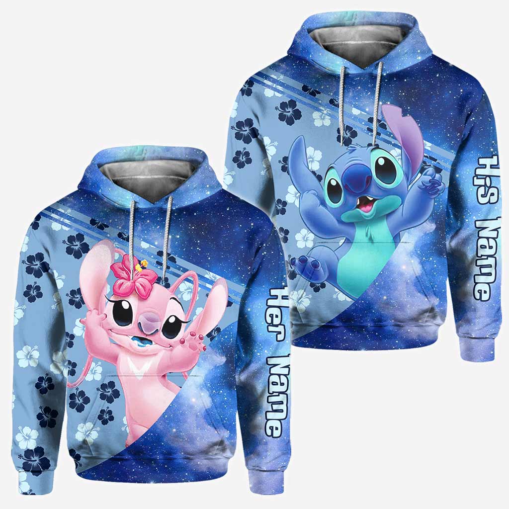Personalized Ohana Hoodies for Couples Custom Names Gift All Over Shirt GradoCreations