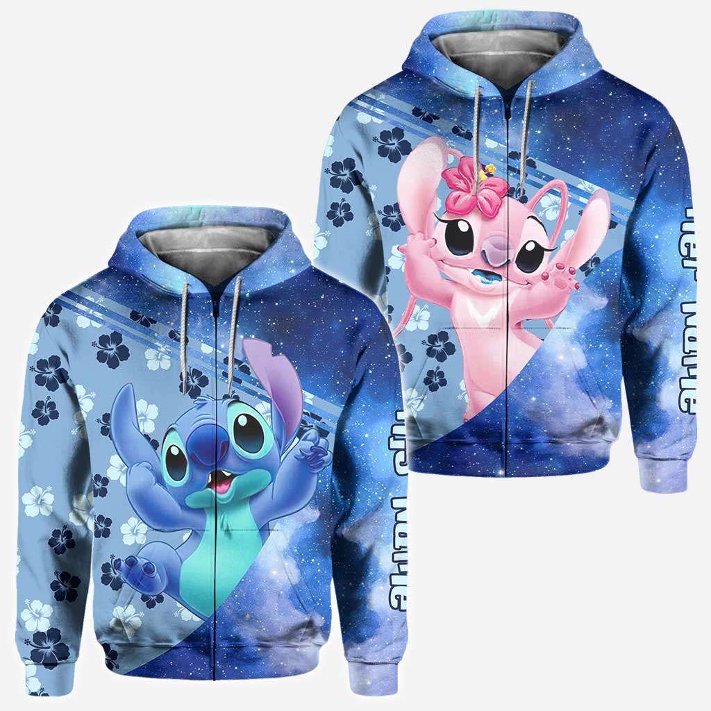 Personalized Ohana Hoodies for Couples Custom Names Gift All Over Shirt GradoCreations