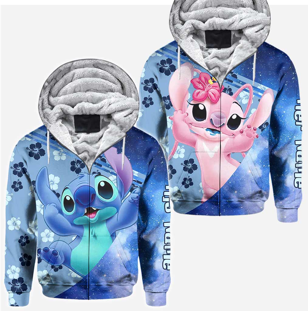 Personalized Ohana Hoodies for Couples Custom Names Gift All Over Shirt GradoCreations