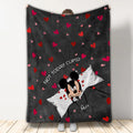 Personalized Not Today Cupid Mouse Blanket Custom Gift for Valentine Blanket GradoCreations