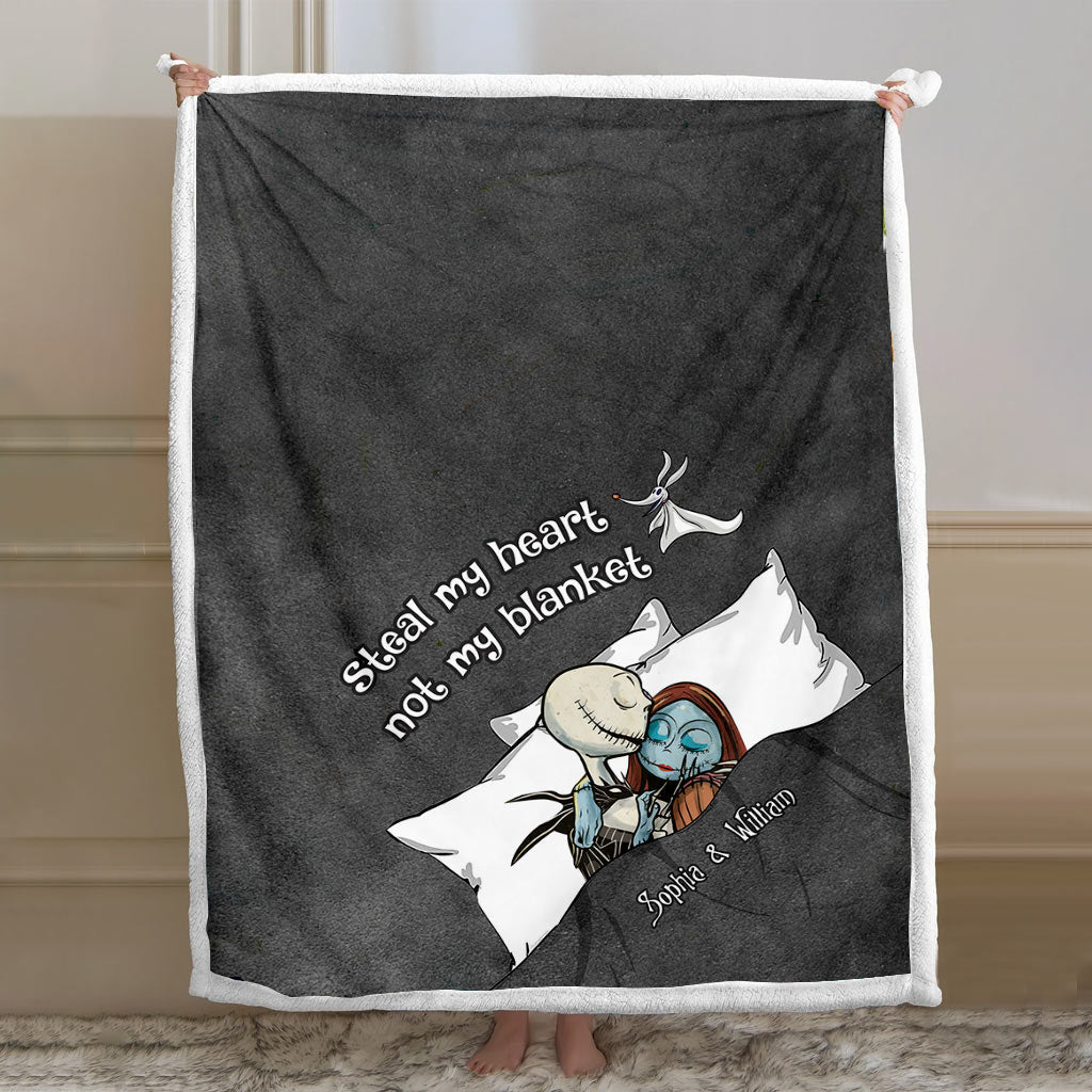 Personalized Couple Blanket Custom Name Romantic Gift Blanket GradoCreations