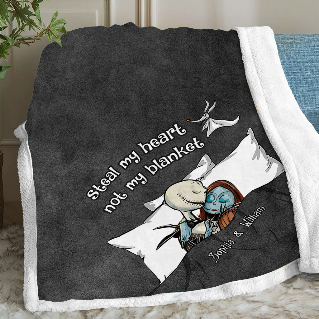 Personalized Couple Blanket Custom Name Romantic Gift Blanket GradoCreations