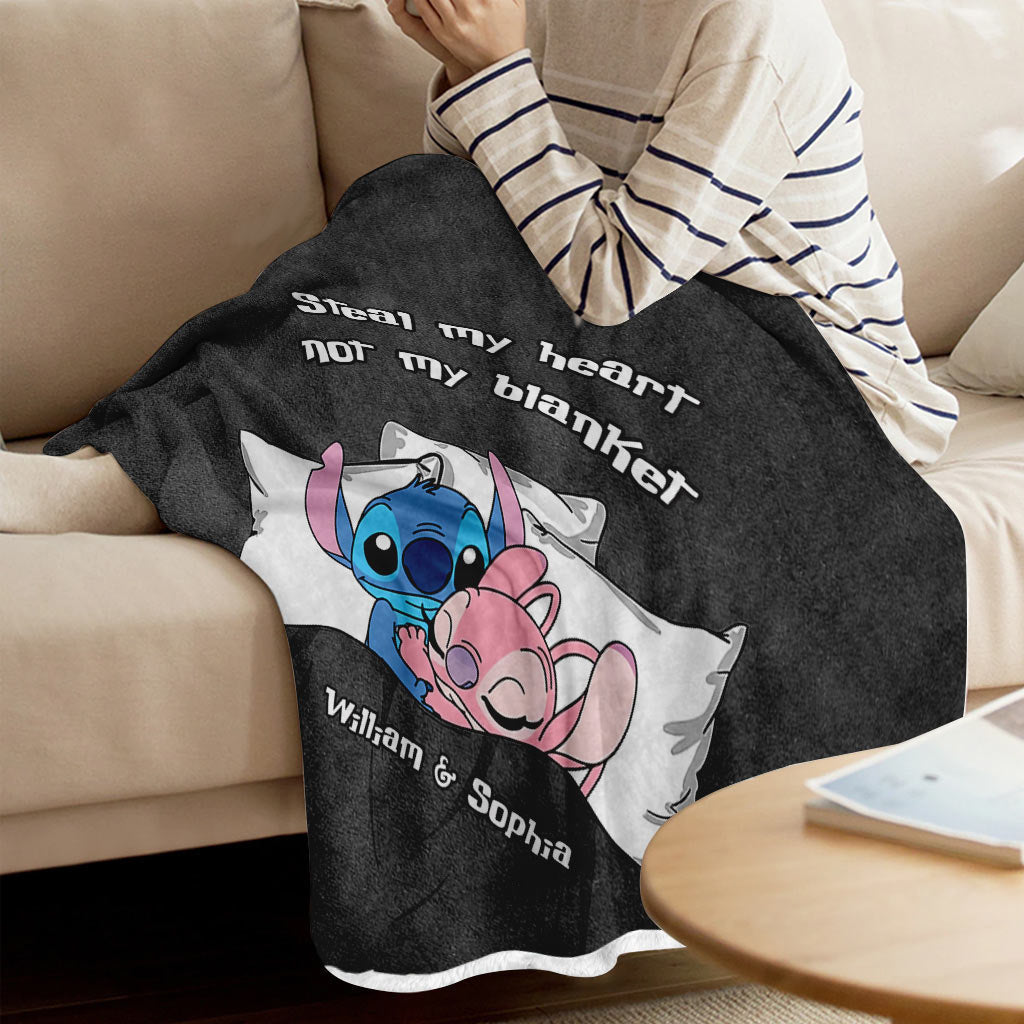 Personalized Ohana Blanket for Couples with Custom Names Blanket GradoCreations
