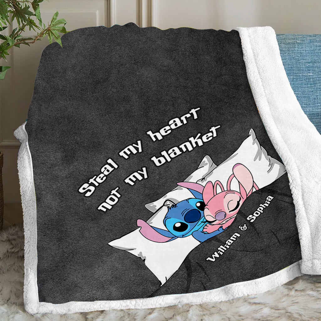 Personalized Ohana Blanket for Couples with Custom Names Blanket GradoCreations