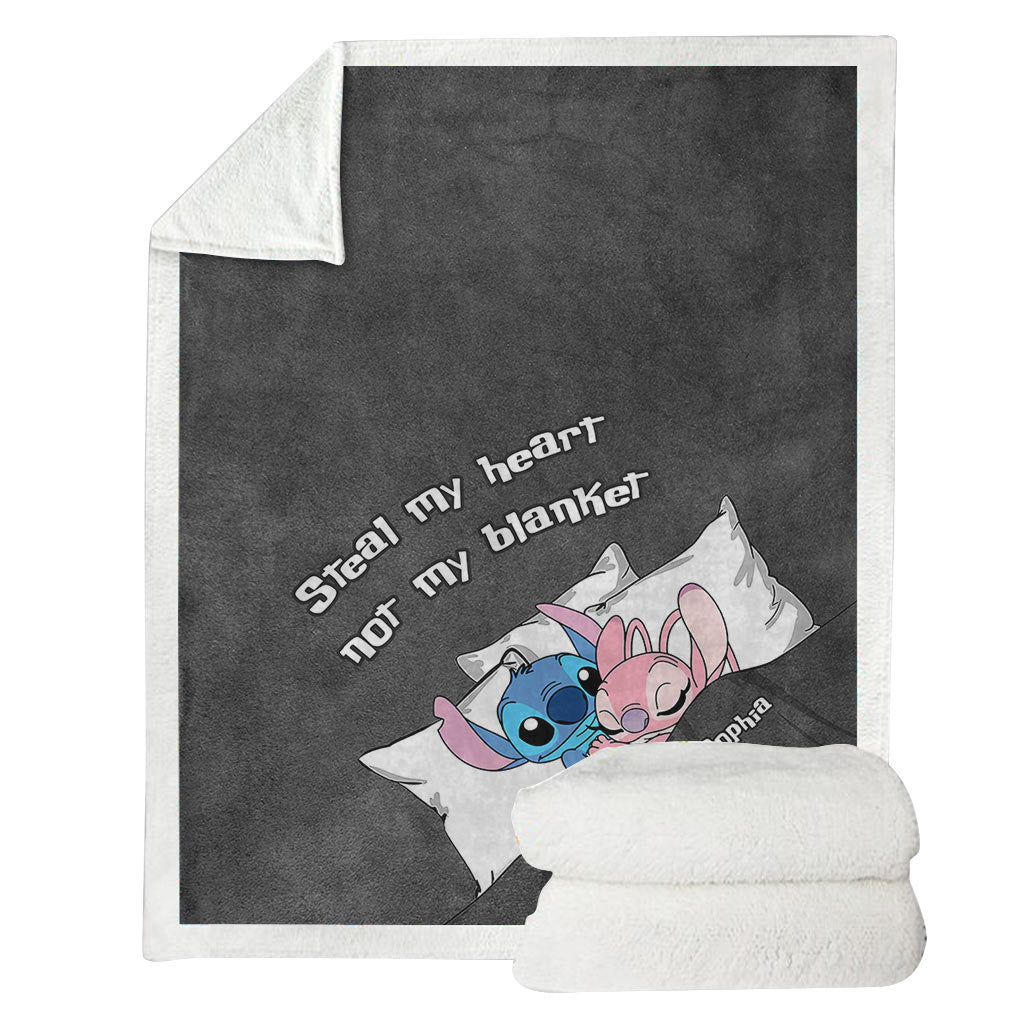 Personalized Ohana Blanket for Couples with Custom Names Blanket GradoCreations
