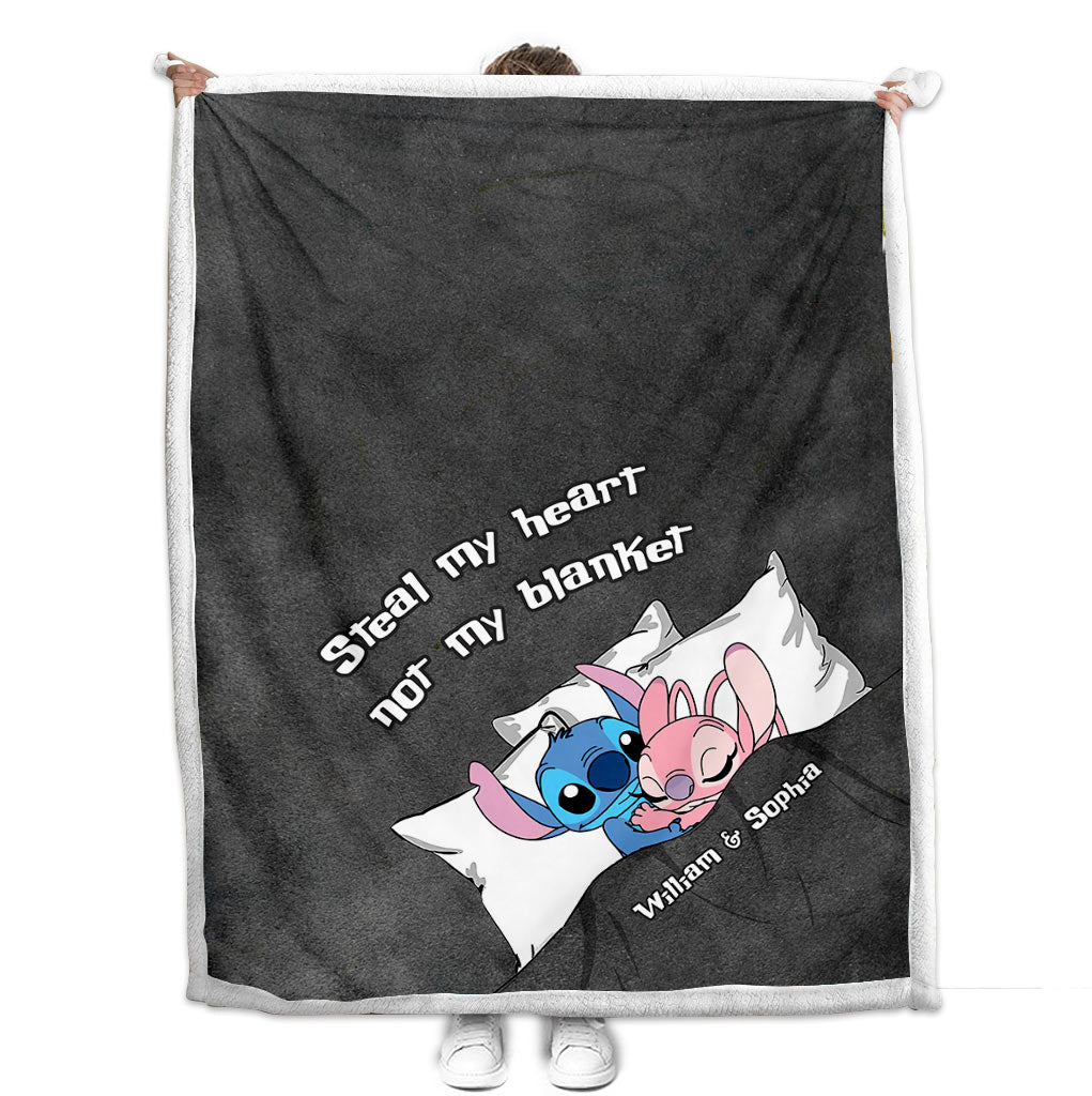 Personalized Ohana Blanket for Couples with Custom Names Blanket GradoCreations