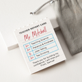 Personalized Building Blocks Teacher Report Card Gift HN590 - Building Blocks GradoCreations