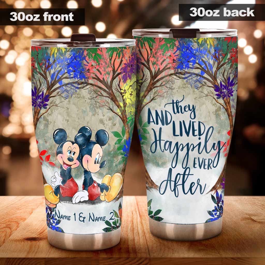 Personalized LGBT Support Tumbler with Custom Names - Unique Couple Gift Tumbler GradoCreations