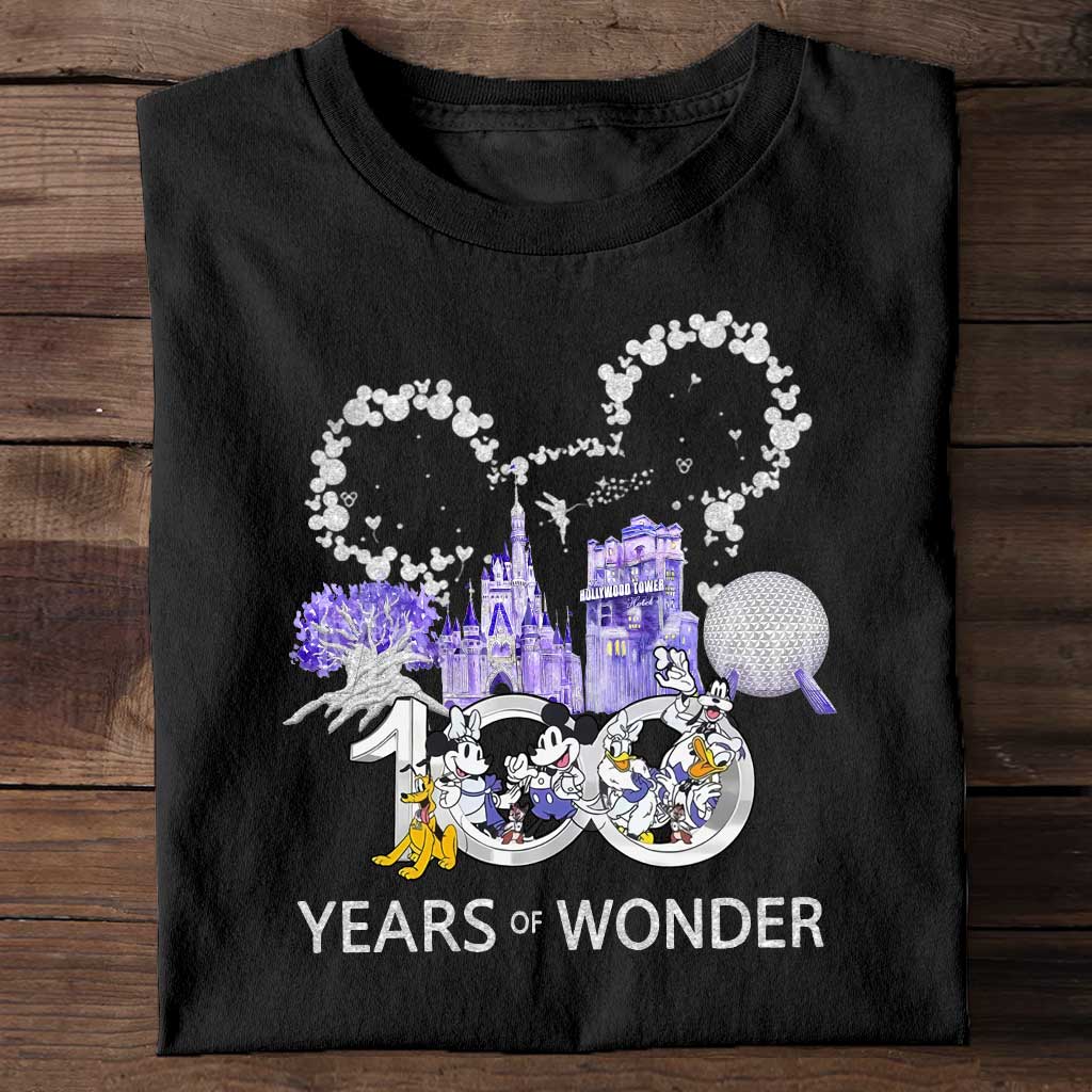 100 Years of Wonder T-shirt & Hoodie for Disney Fans T-shirt & Hoodie GradoCreations