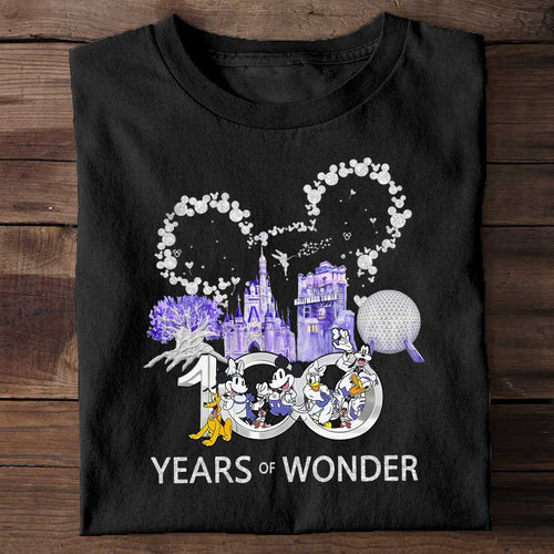 100 Years of Wonder T-shirt & Hoodie for Disney Fans T-shirt & Hoodie GradoCreations