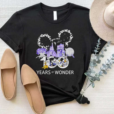 100 Years of Wonder T-shirt & Hoodie for Disney Fans T-shirt & Hoodie GradoCreations