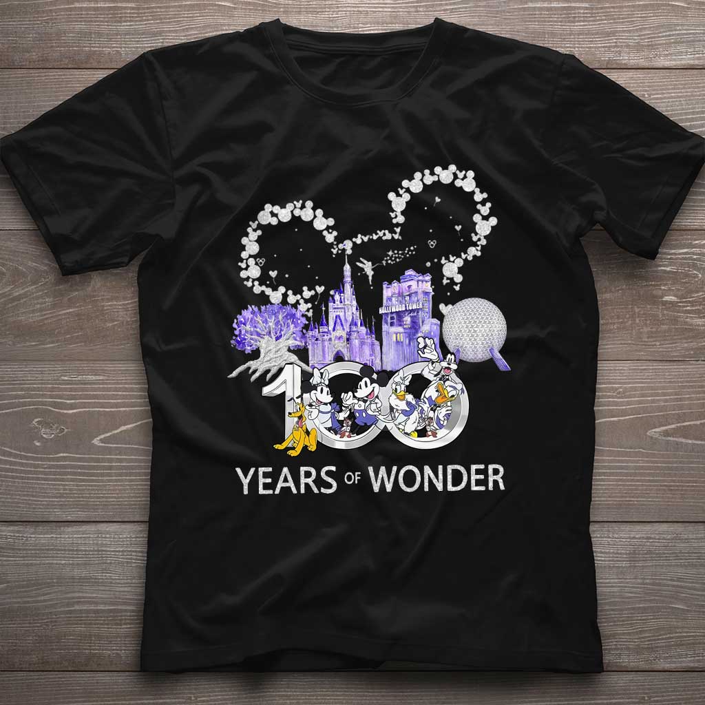 100 Years of Wonder T-shirt & Hoodie for Disney Fans T-shirt & Hoodie GradoCreations