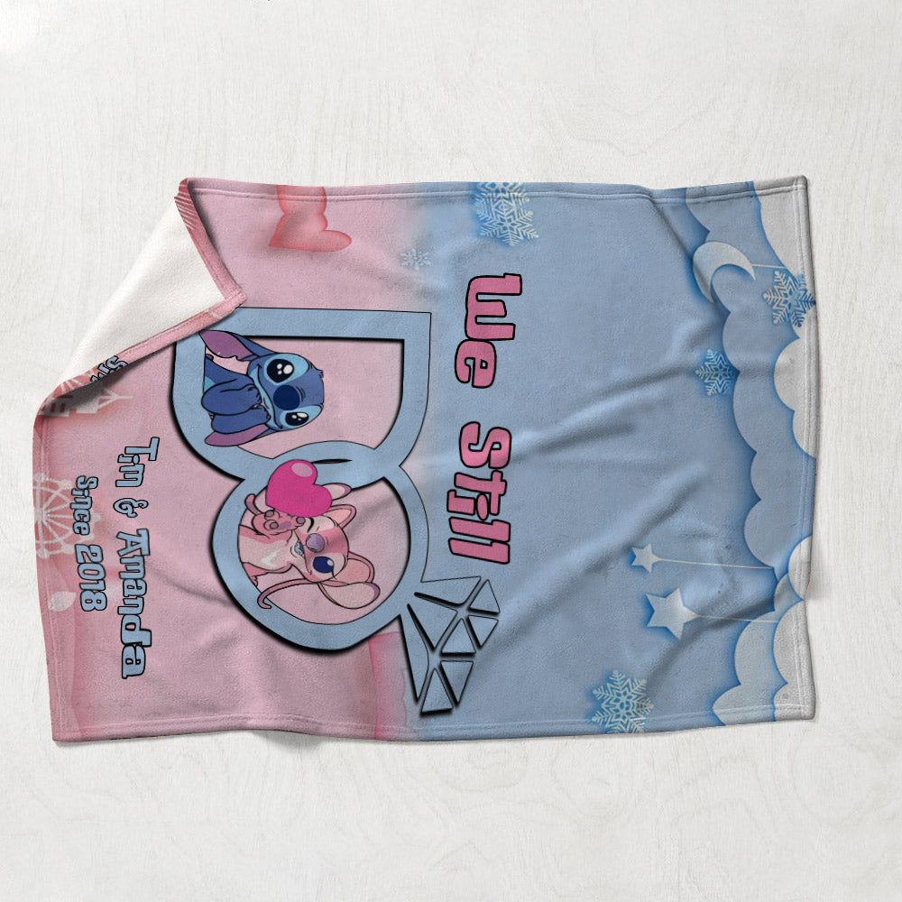 Personalized Couple Blanket with Custom Name for Anniversary Gift Blanket GradoCreations