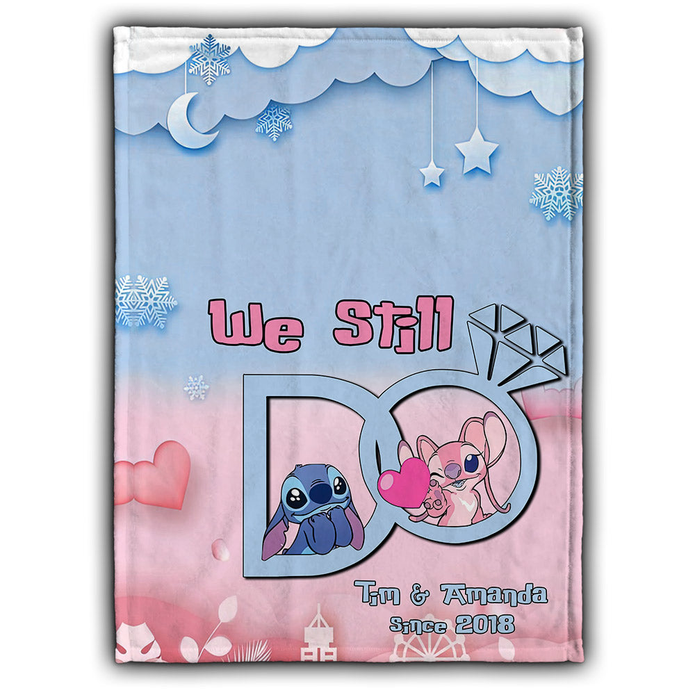Personalized Couple Blanket with Custom Name for Anniversary Gift Blanket GradoCreations