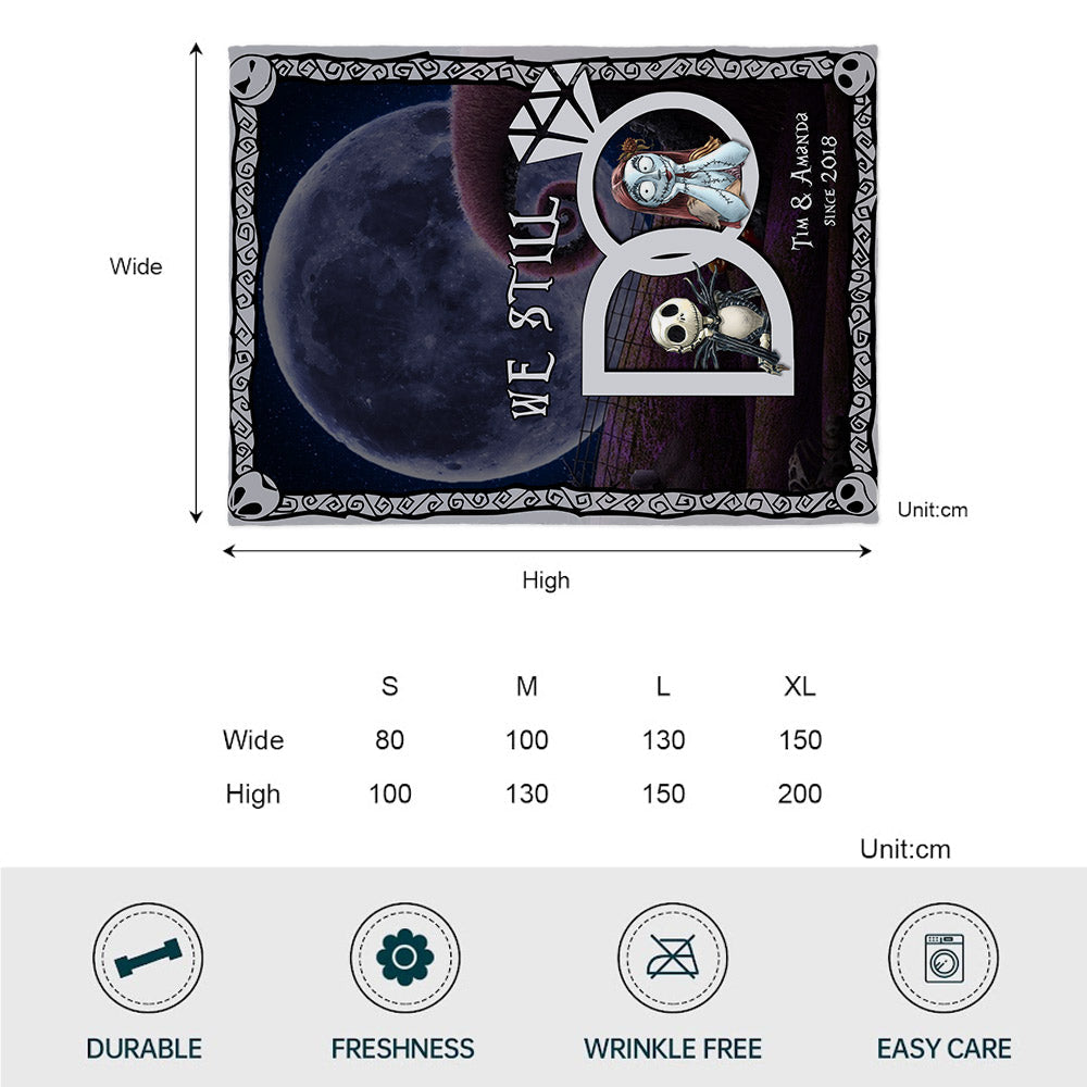Personalized Couple Blanket We Still Do Custom Date Gift Blanket GradoCreations