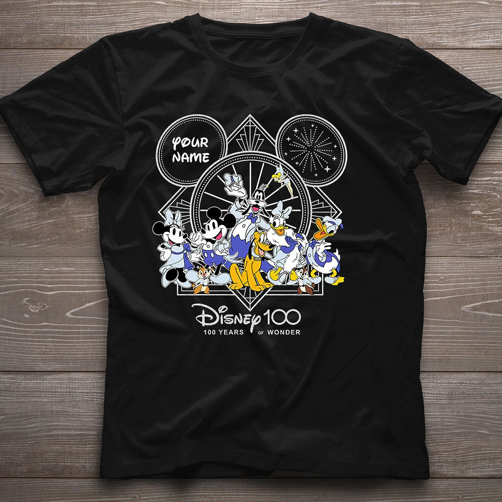 Personalized Disney 100 Years T-shirt & Hoodie with Custom Name for Birthday & Christmas T-shirt & Hoodie GradoCreations