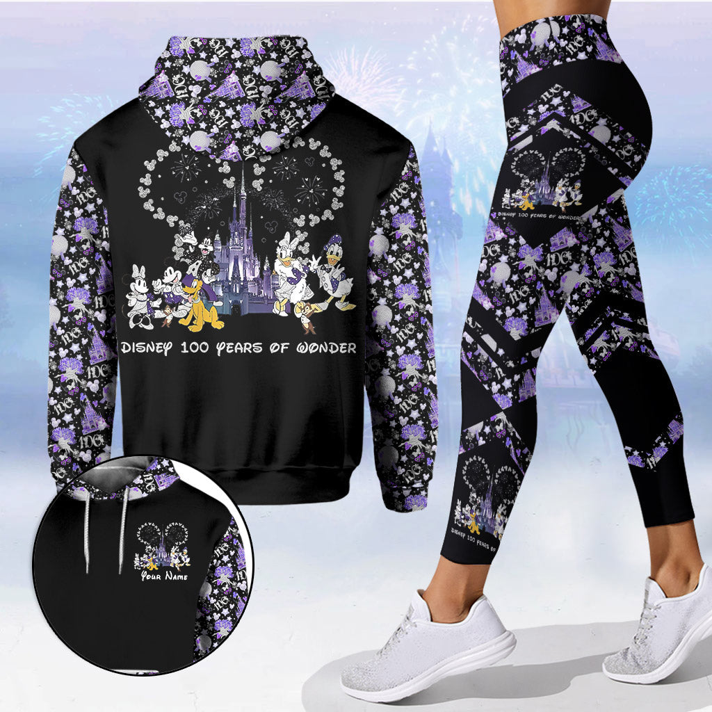 Personalized Disney 100 Years of Wonder Hoodie & Leggings Set Hoodie & Leggings GradoCreations