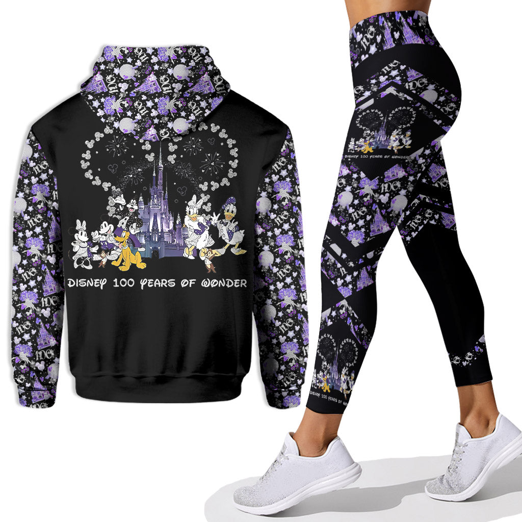 Personalized Disney 100 Years of Wonder Hoodie & Leggings Set Hoodie & Leggings GradoCreations